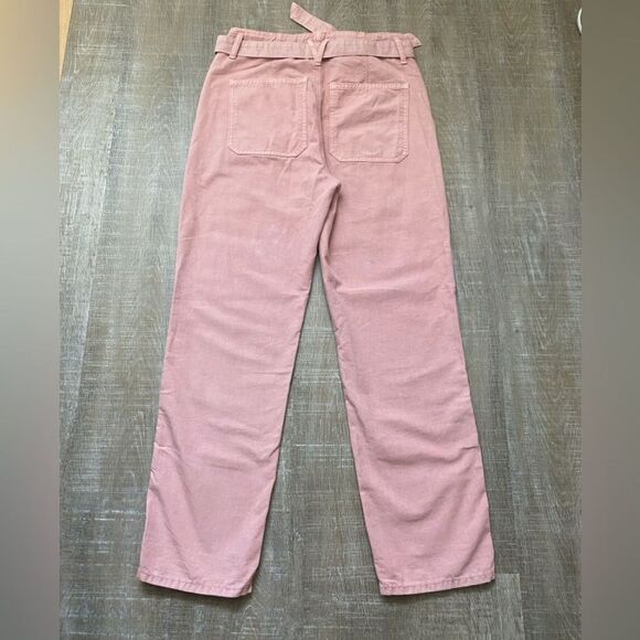 Veronica Beard Rinley Straight Ankle Jeans Pants Women’s 29 Belted Pink Preppy - Picture 10 of 13